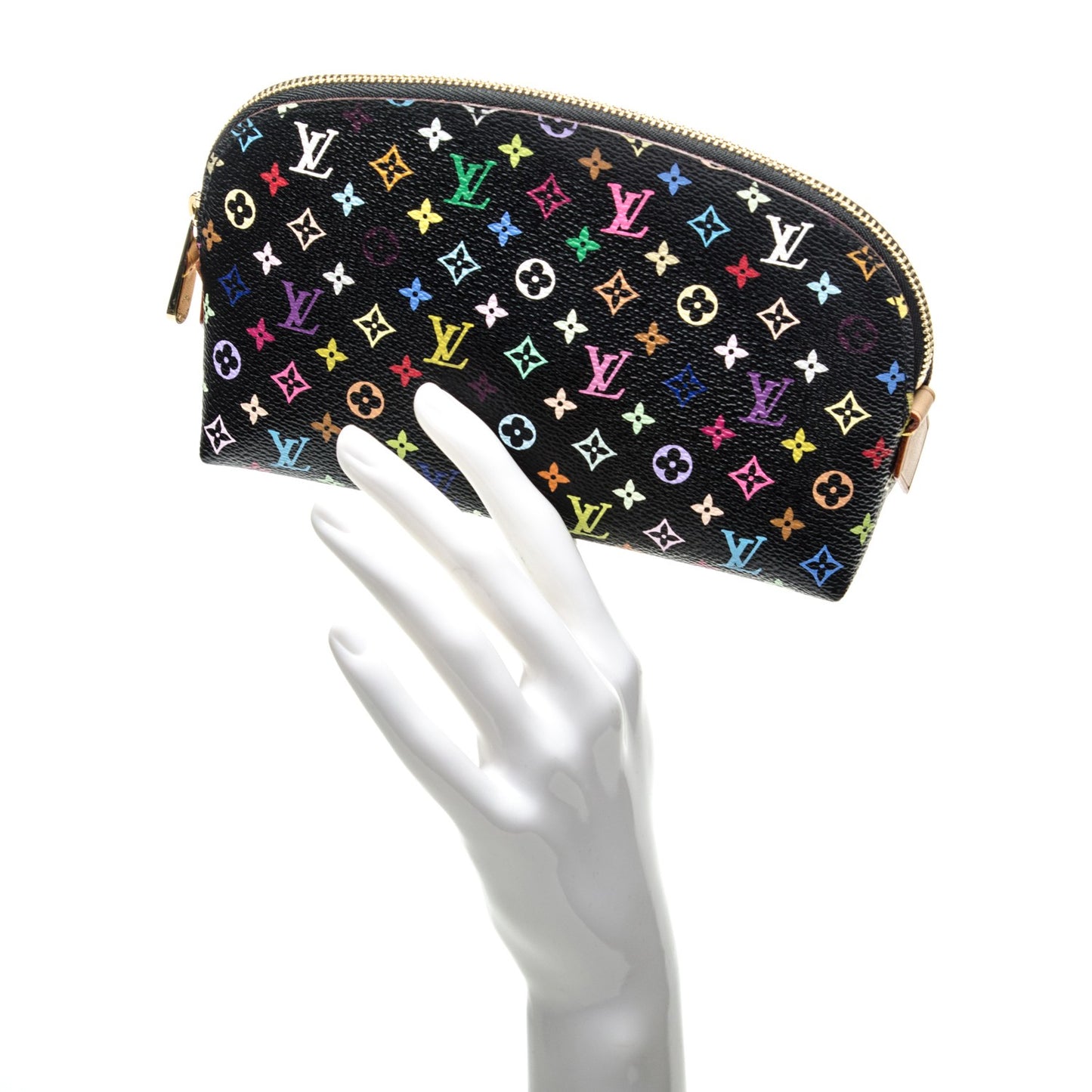 Monogram Multicolor Cosmetic Pouch Black Grenade