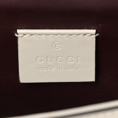 Gucci Smooth Calfskin Mini Zumi Shoulder Bag White 6 of 10