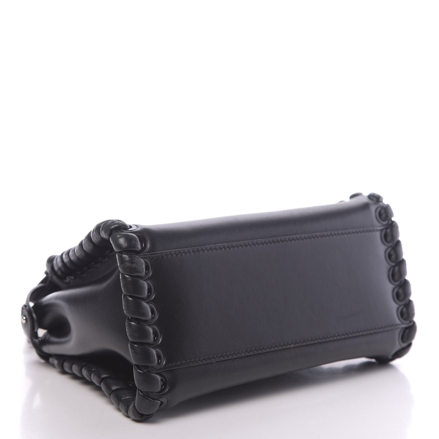 Nappa Lace Up Mini Peekaboo Iconic Satchel Black
