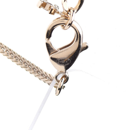 Chanel Crystal Pearl CC Camellia Necklace Gold 5 of 7