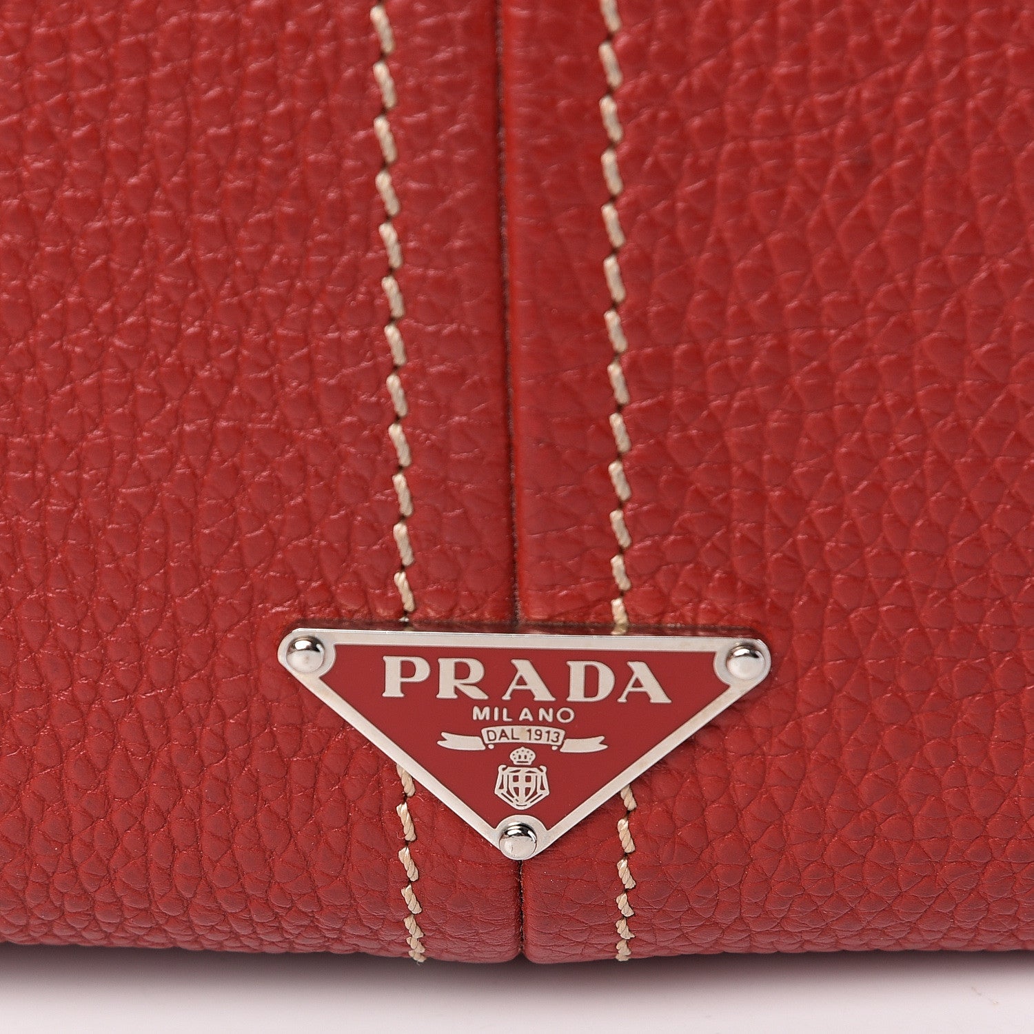 Prada Vitello Daino Hobo Rosso 8 of 14
