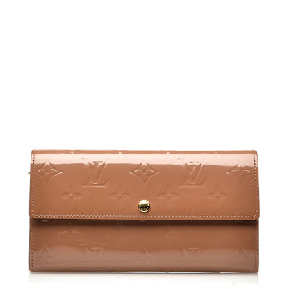 Louis Vuitton Vernis Sarah Wallet Rose Velours 1 of 8