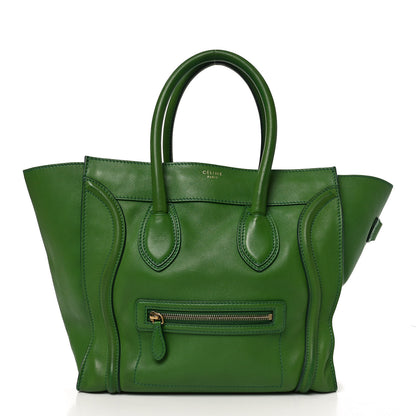 Celine Smooth Calfskin Mini Luggage Green 1 of 8