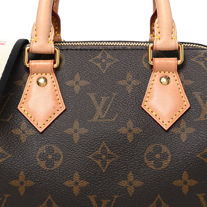 Louis Vuitton Monogram Speedy Bandouliere 20 Black 7 of 9