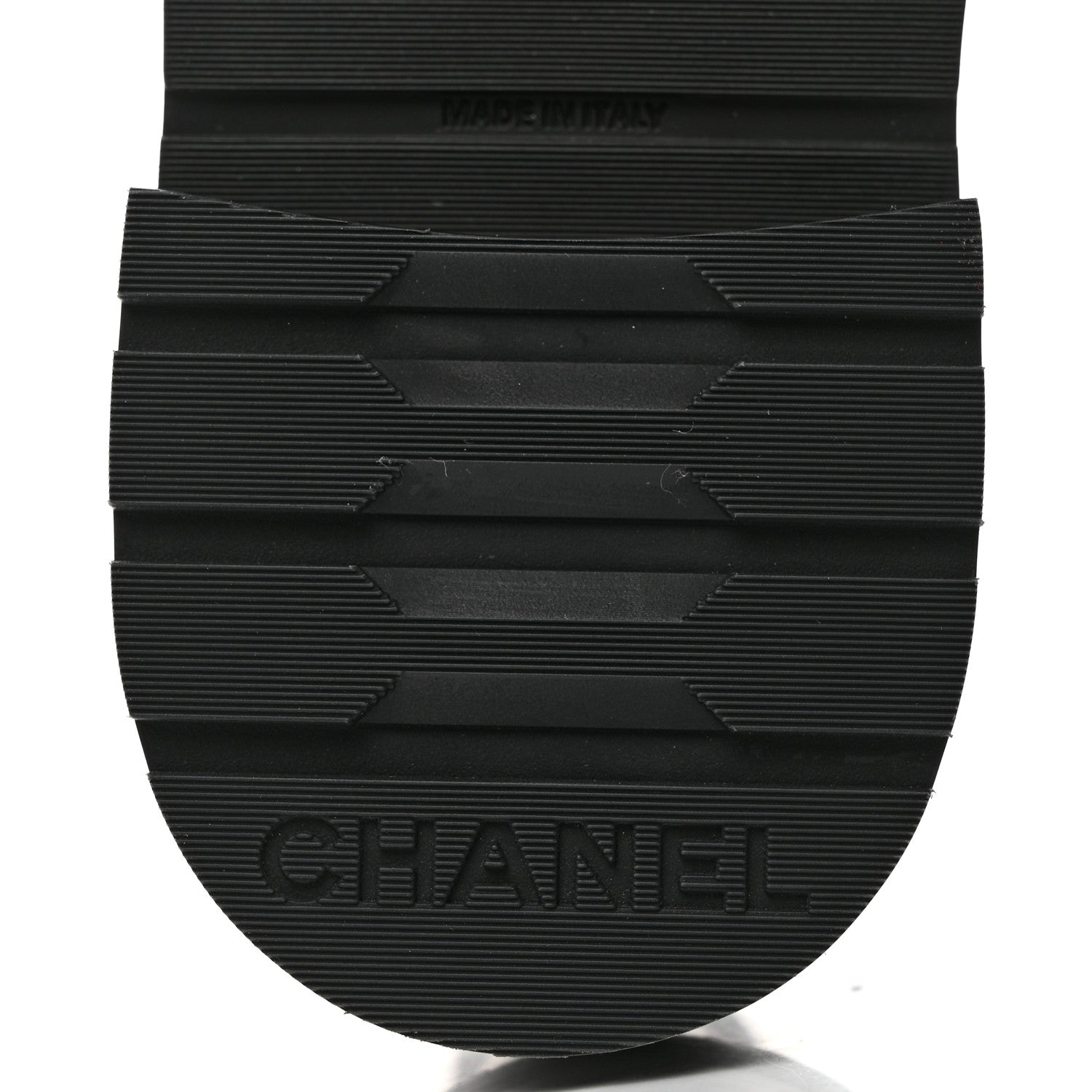 Chanel Shiny Calfskin Quilted Lace Up Combat Boots 37.5 Black 8 of 9