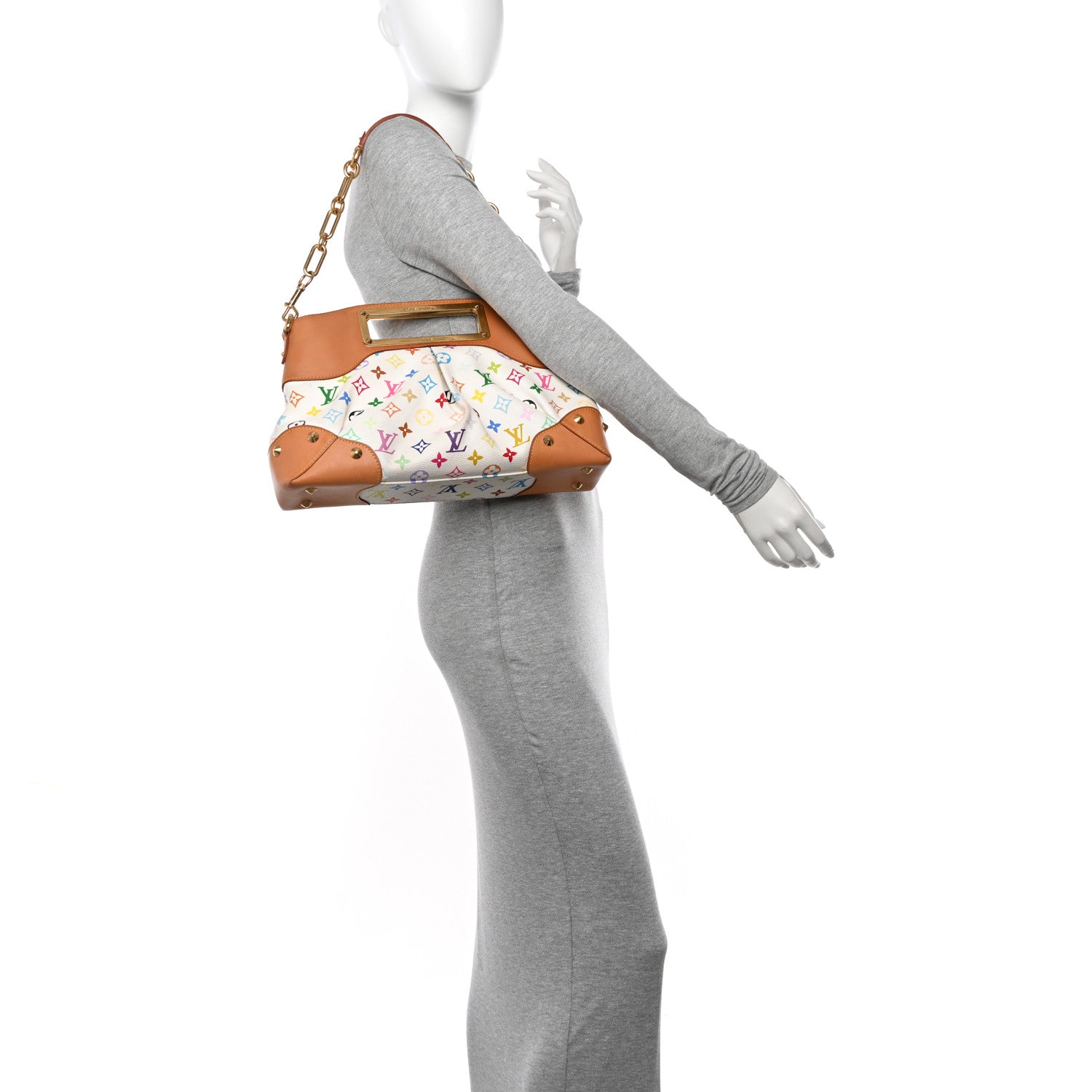 Louis Vuitton Monogram Multicolor Judy MM White 2 of 11