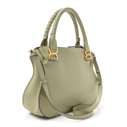 Chloe Calfskin Small Marcie Satchel Faded Green 3 of 12