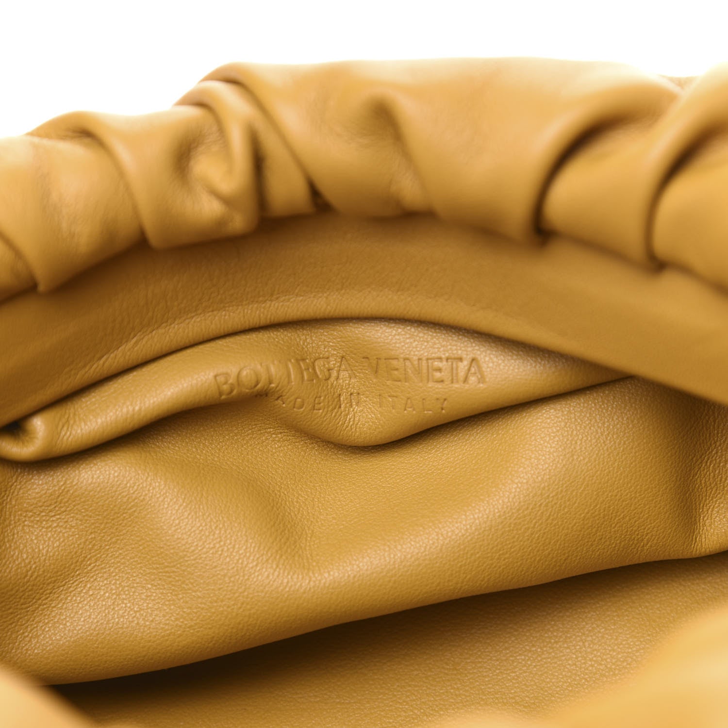 Bottega Veneta Calfskin The Pouch Chain Ocra 6 of 9