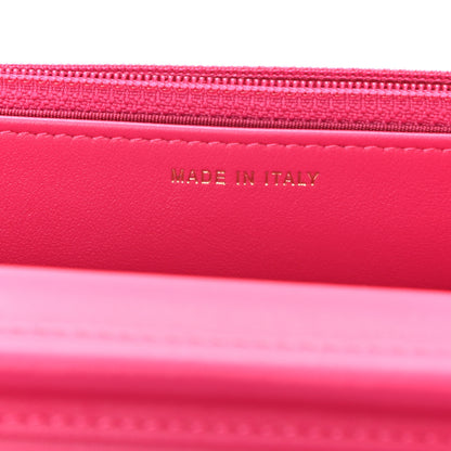 Chanel Velvet Quilted Pearl Crush Wallet On Chain WOC Pink 8 of 12