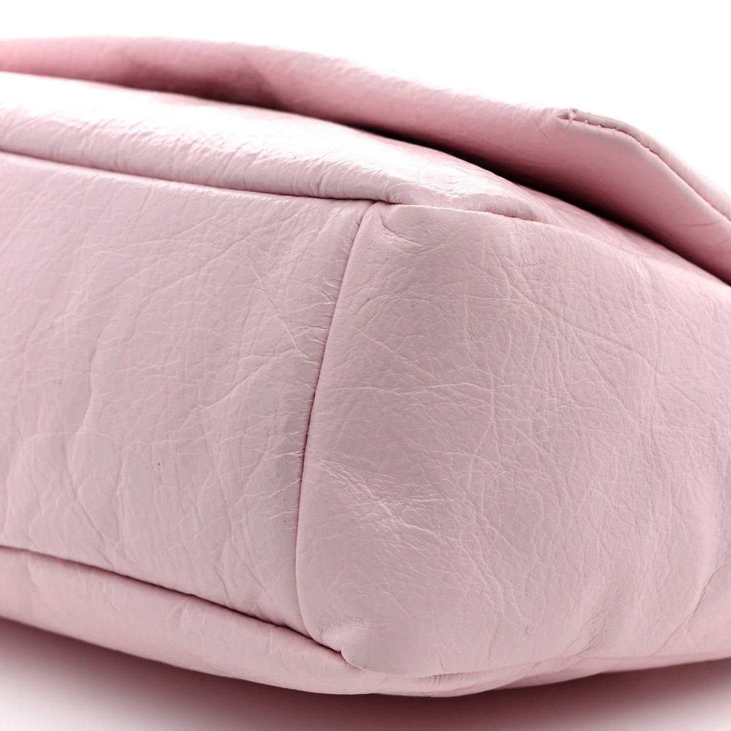 Arena Calfskin Mini Monaco Chain Shoulder Bag Petal Pink