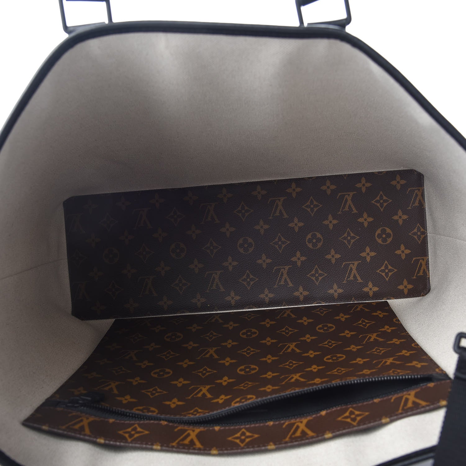 Louis Vuitton Monogram Macassar Weekend Tote GM 7 of 8