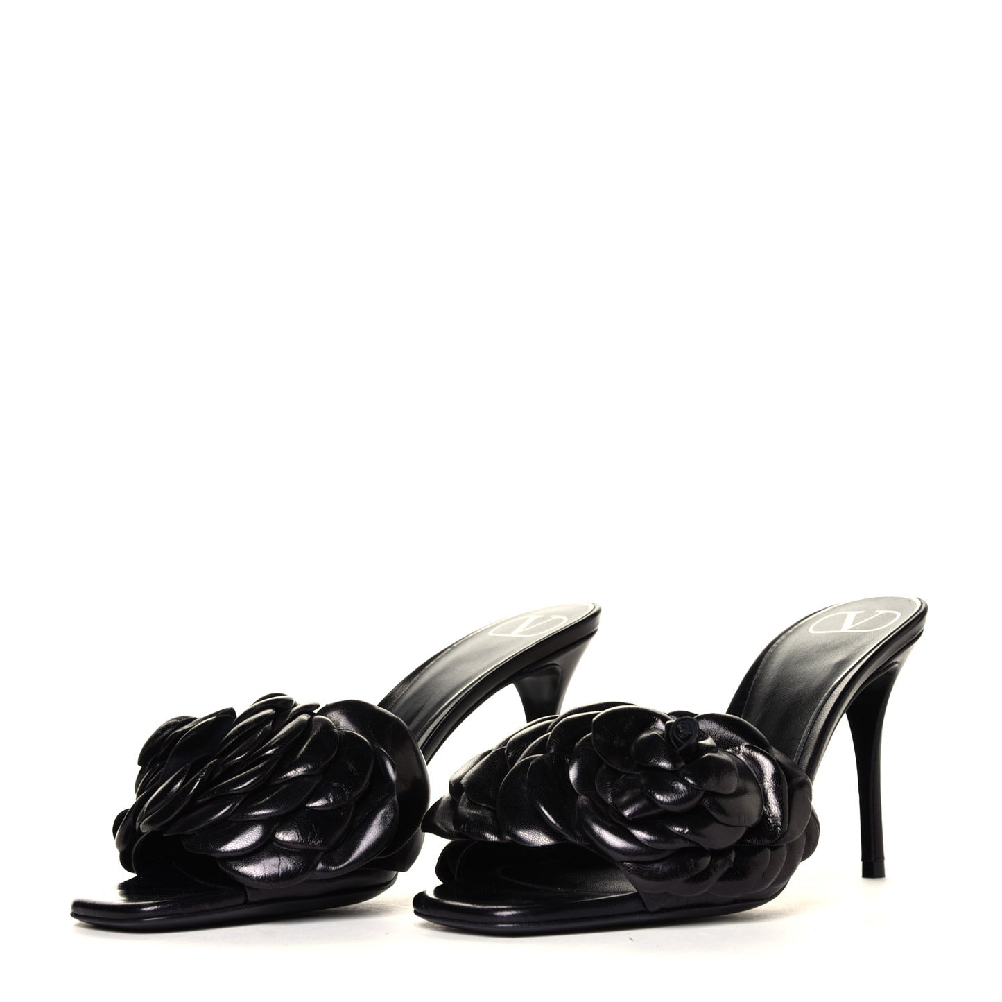 Kidskin Atelier 03 Rose Edition 90mm Slide Sandals 38 Black