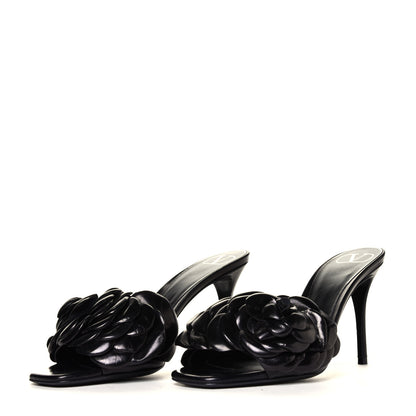 Valentino Garavani Kidskin Atelier 03 Rose Edition 90mm Slide Sandals 38 Black 2 of 6
