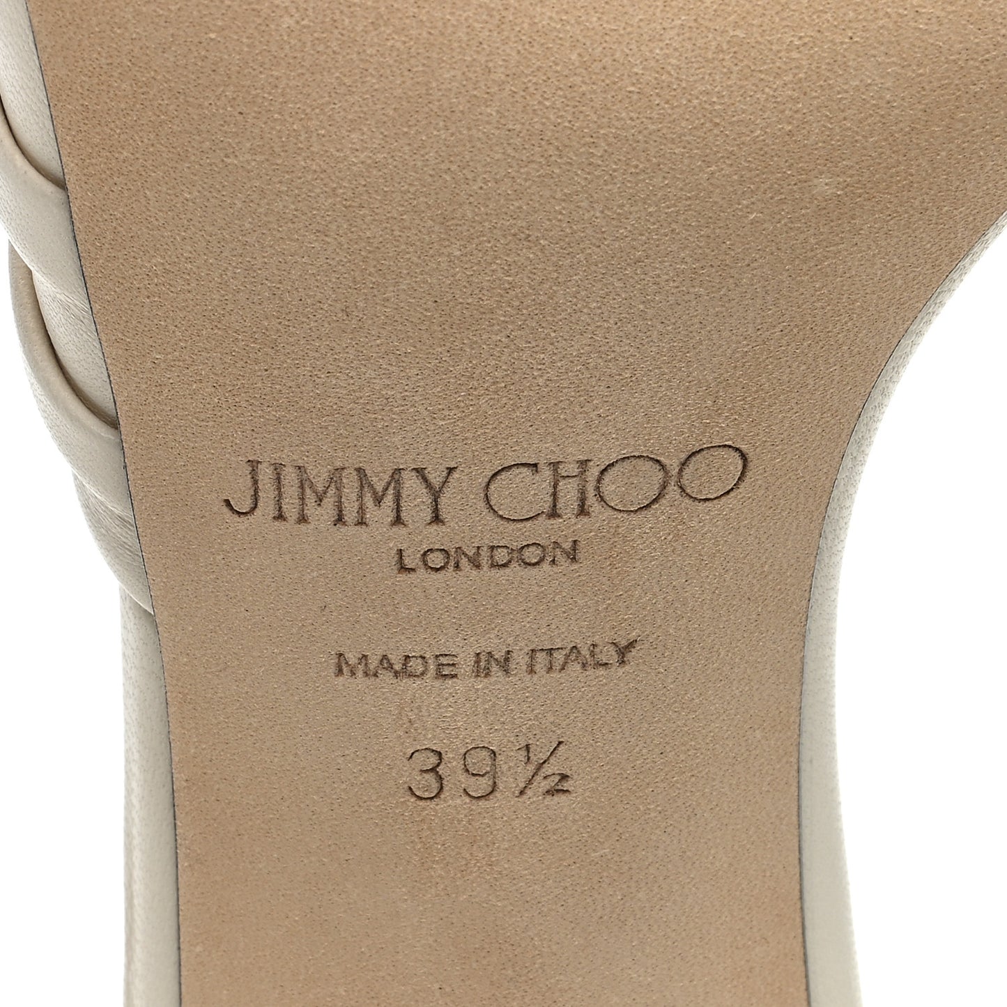 Luxe Nappa Basil 75 Sandals 39.5 Latte