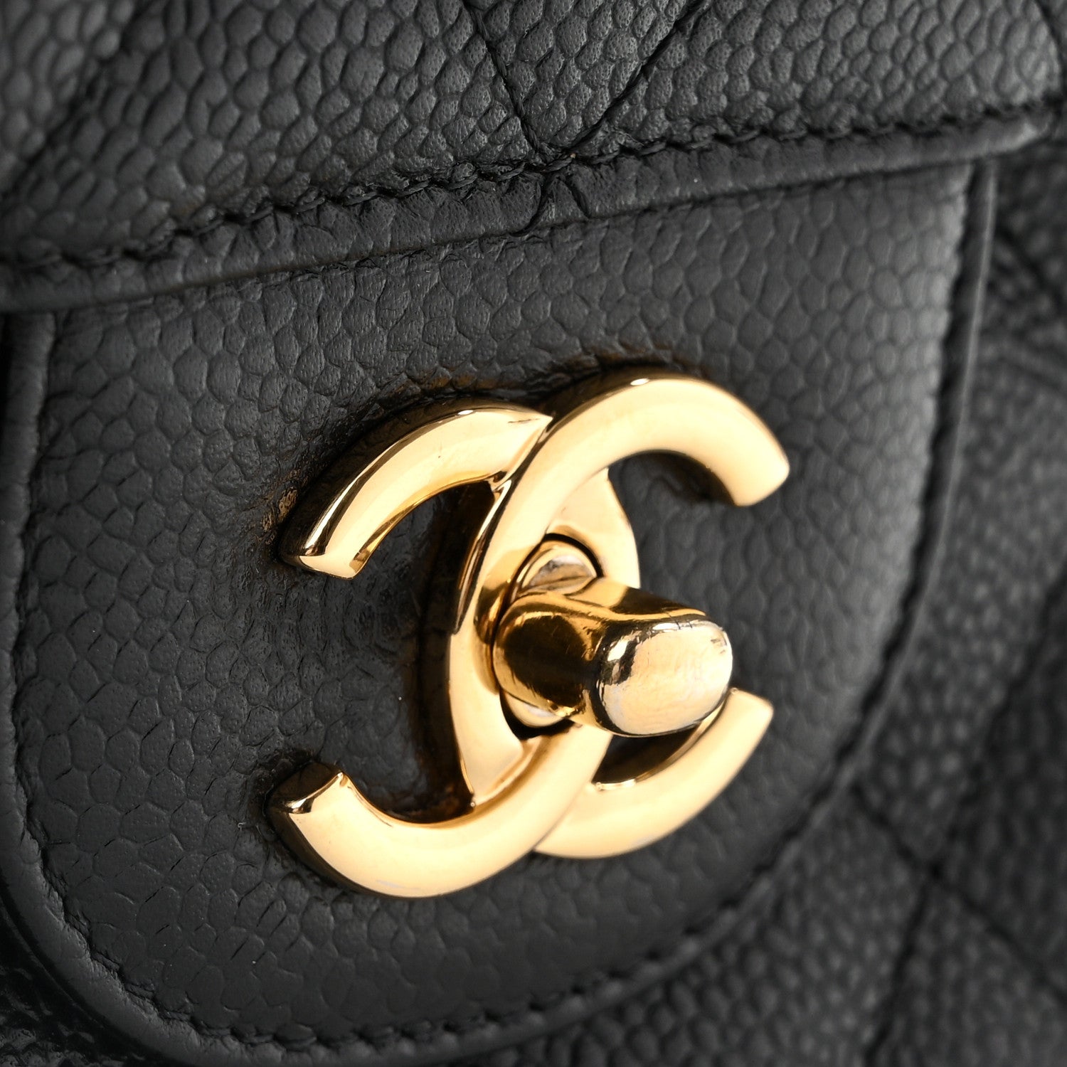 Chanel Caviar Quilted Jumbo Double Flap Black 10 of 10