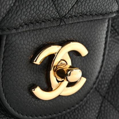 Chanel Caviar Quilted Jumbo Double Flap Black 10 of 10