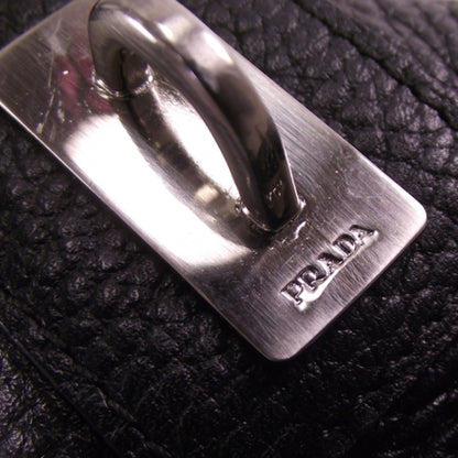 Prada Leather Large Logo Bowler Black 9 of 9