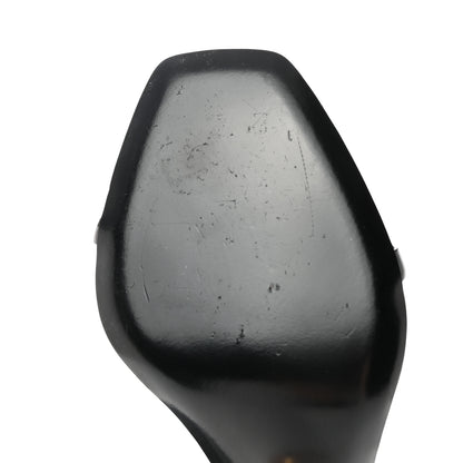 Saint Laurent Patent Calfskin Opyum 85 Sandals 39 Black 10 of 13