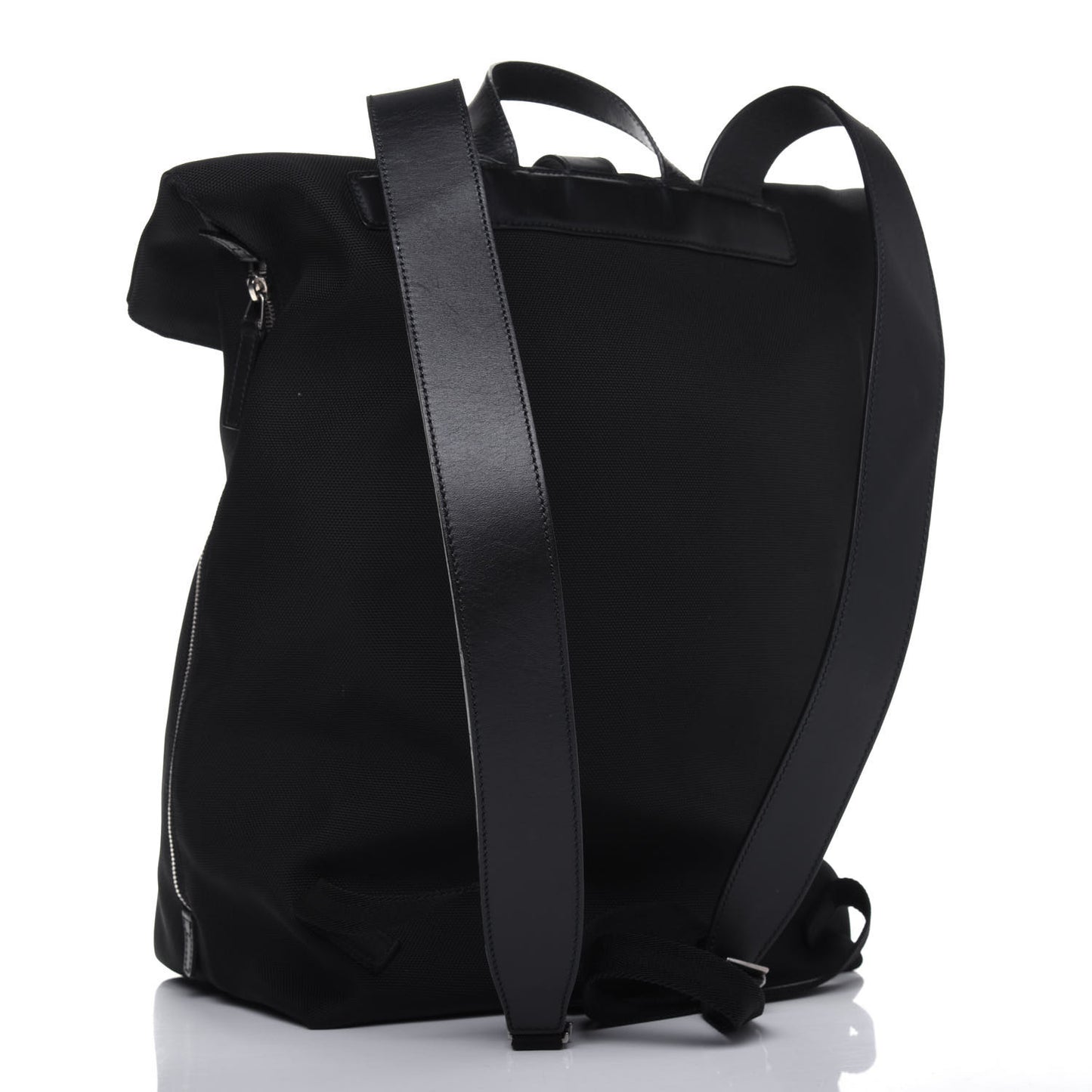 Techno Canvas Web Single Buckle Backpack Black