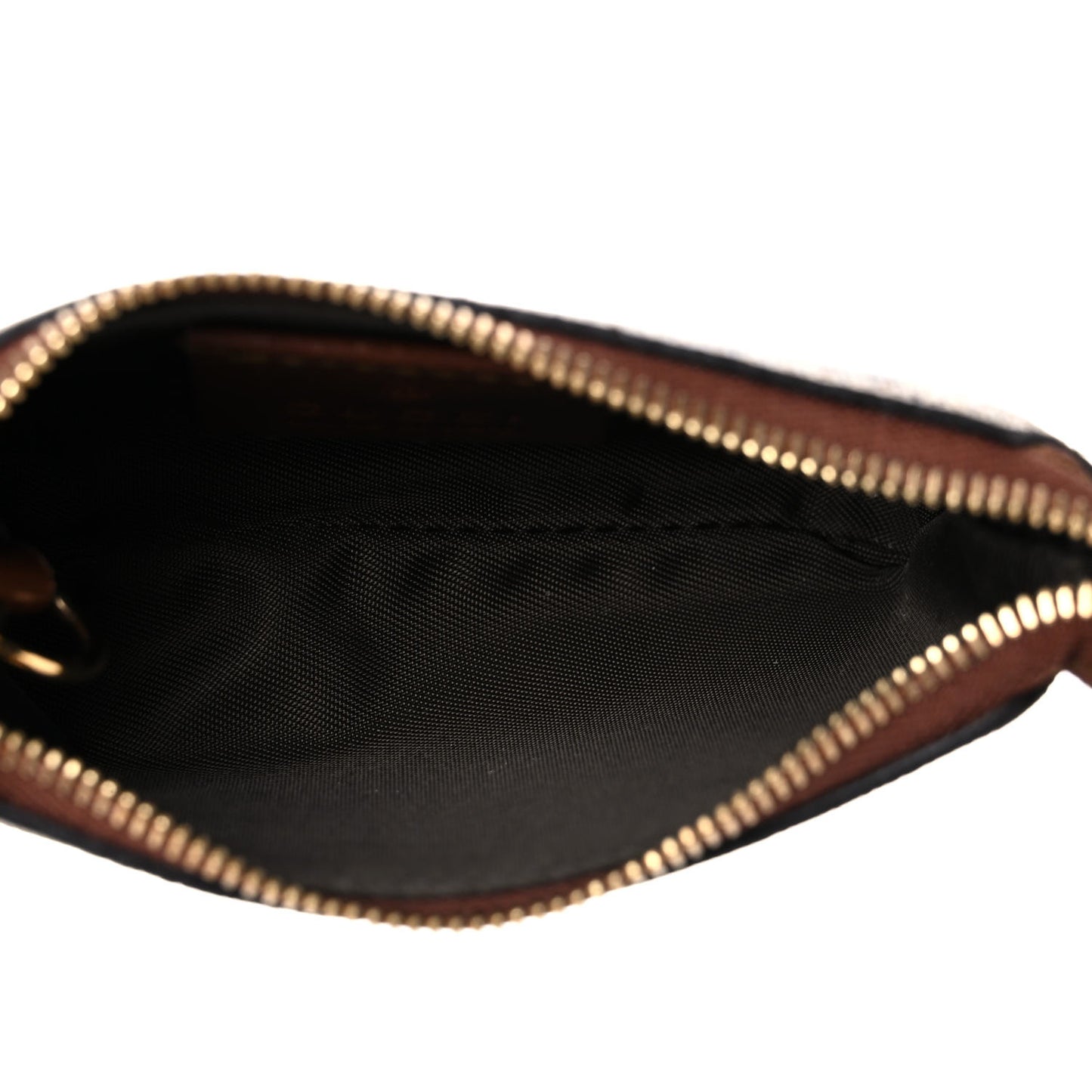 GG Supreme Monogram Key Case Brown