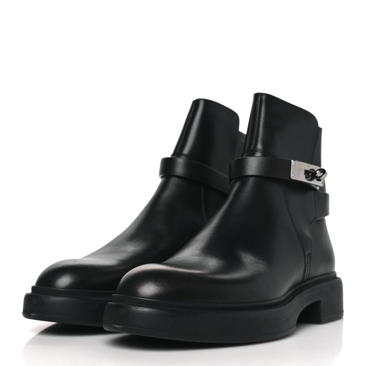 Calfskin Veo Ankle Boots 38 Black