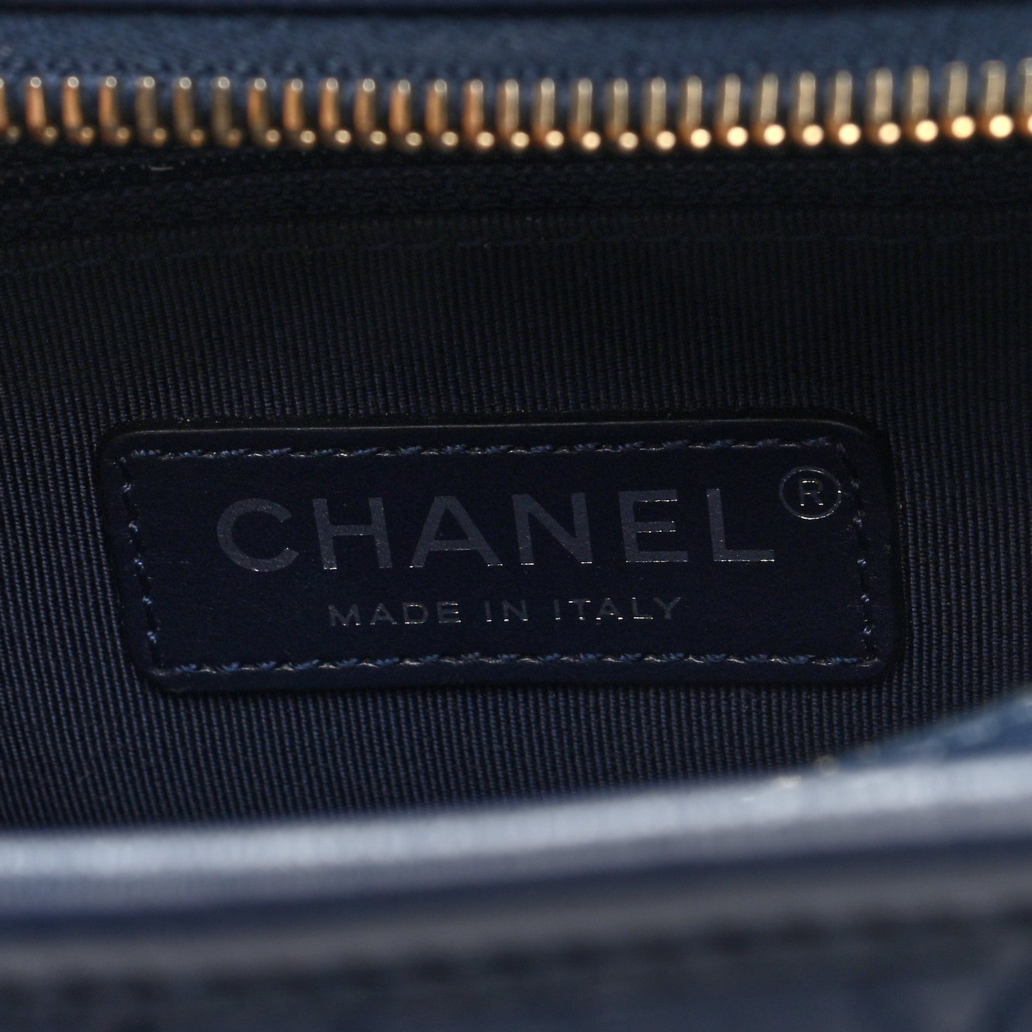 Chanel Aged Calfskin Quilted Small Gabrielle Hobo Navy 6 of 10
