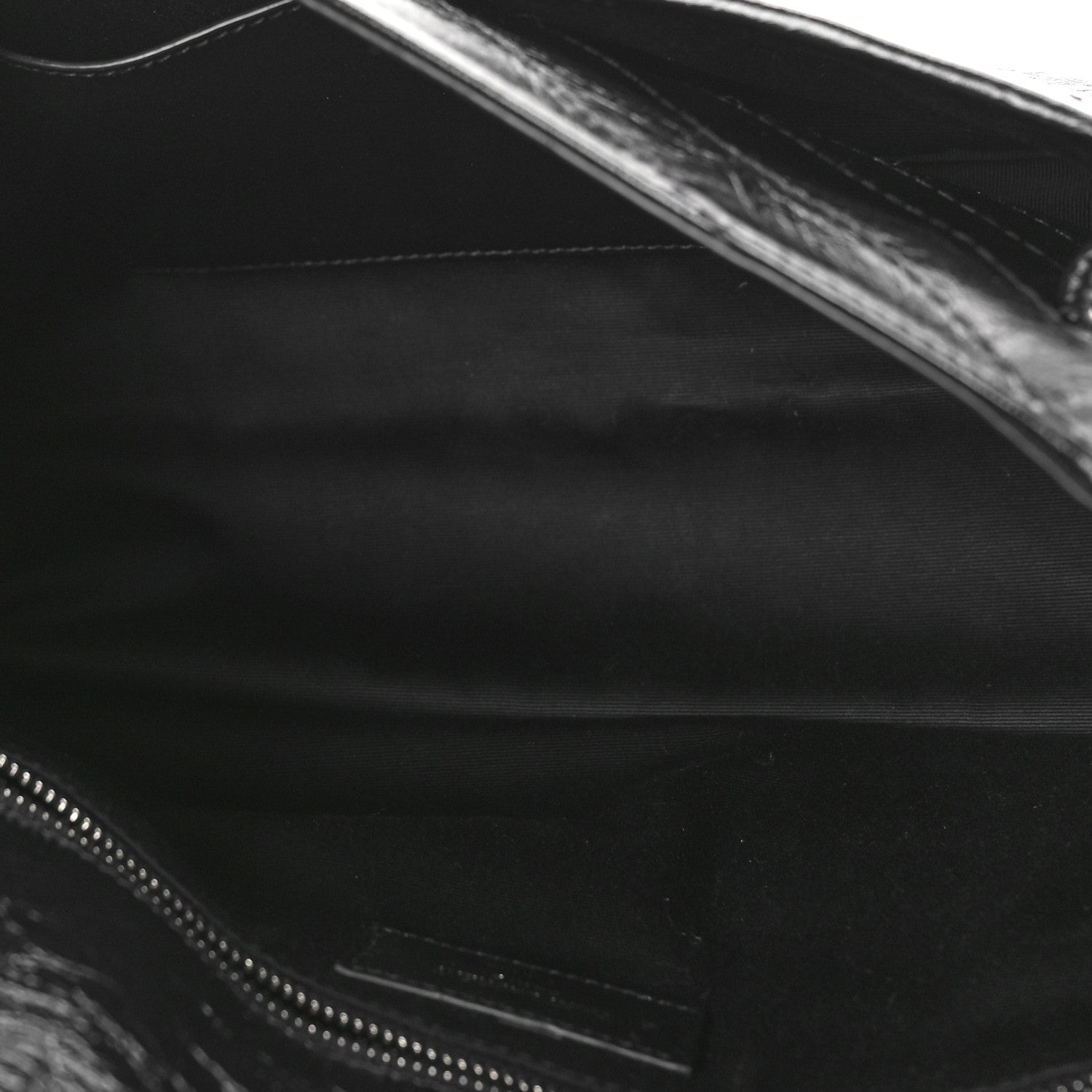 Saint Laurent Crinkled Calfskin Matelasse Monogram Medium Niki Chain Satchel Black 5 of 8