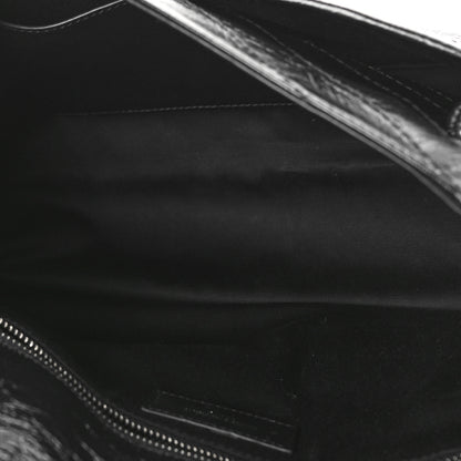Saint Laurent Crinkled Calfskin Matelasse Monogram Medium Niki Chain Satchel Black 5 of 8