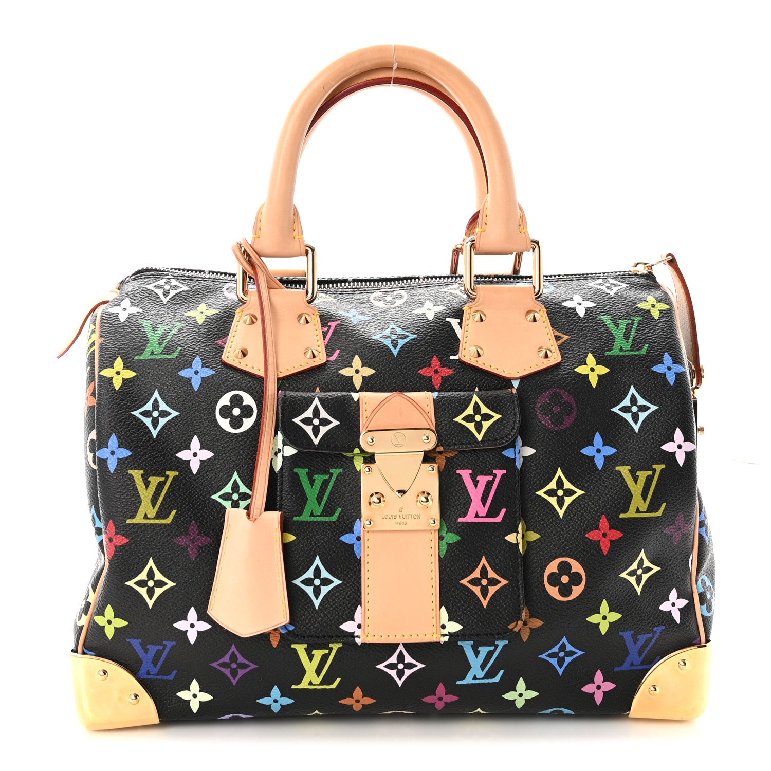 Louis Vuitton Monogram Multicolor Speedy 30 Black 1 of 9