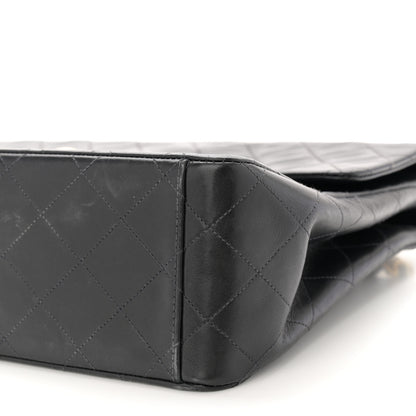 Chanel Lambskin Quilted XL Jumbo Single Flap Black 11 of 14