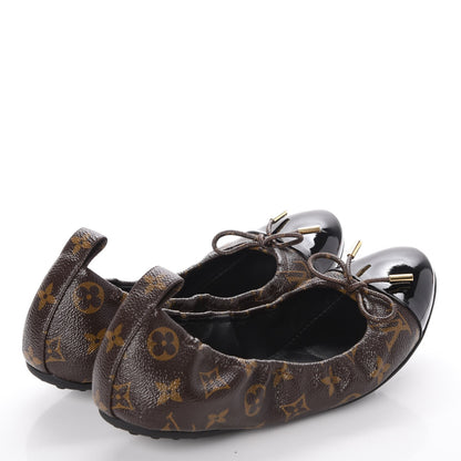 Louis Vuitton Monogram Flirty Ballerina Flats 42 Black 4 of 7