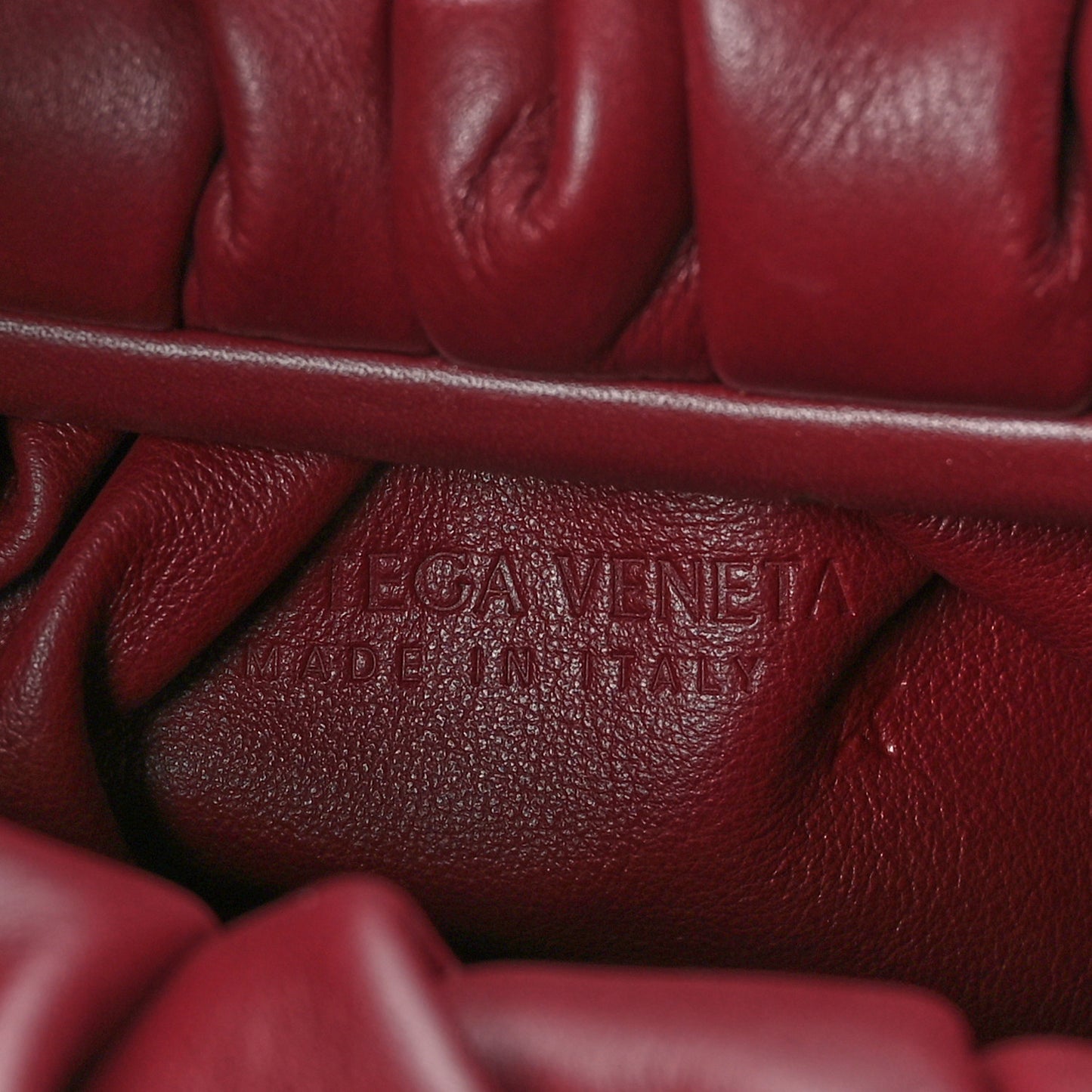 Smooth Butter Calfskin Small The Shoulder Pouch Dark Red