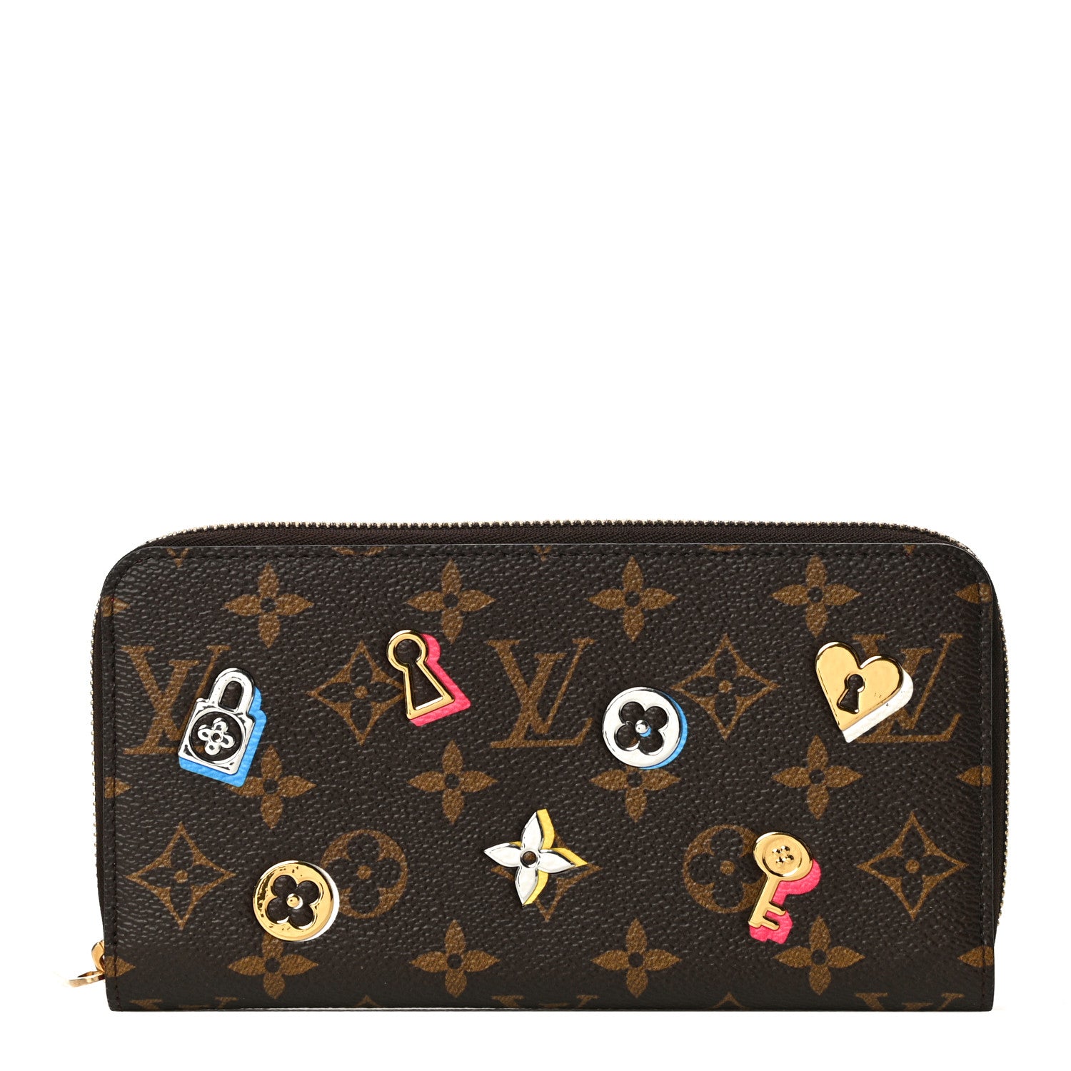 Louis Vuitton Monogram LV Love Lock Zippy Wallet 1 of 11