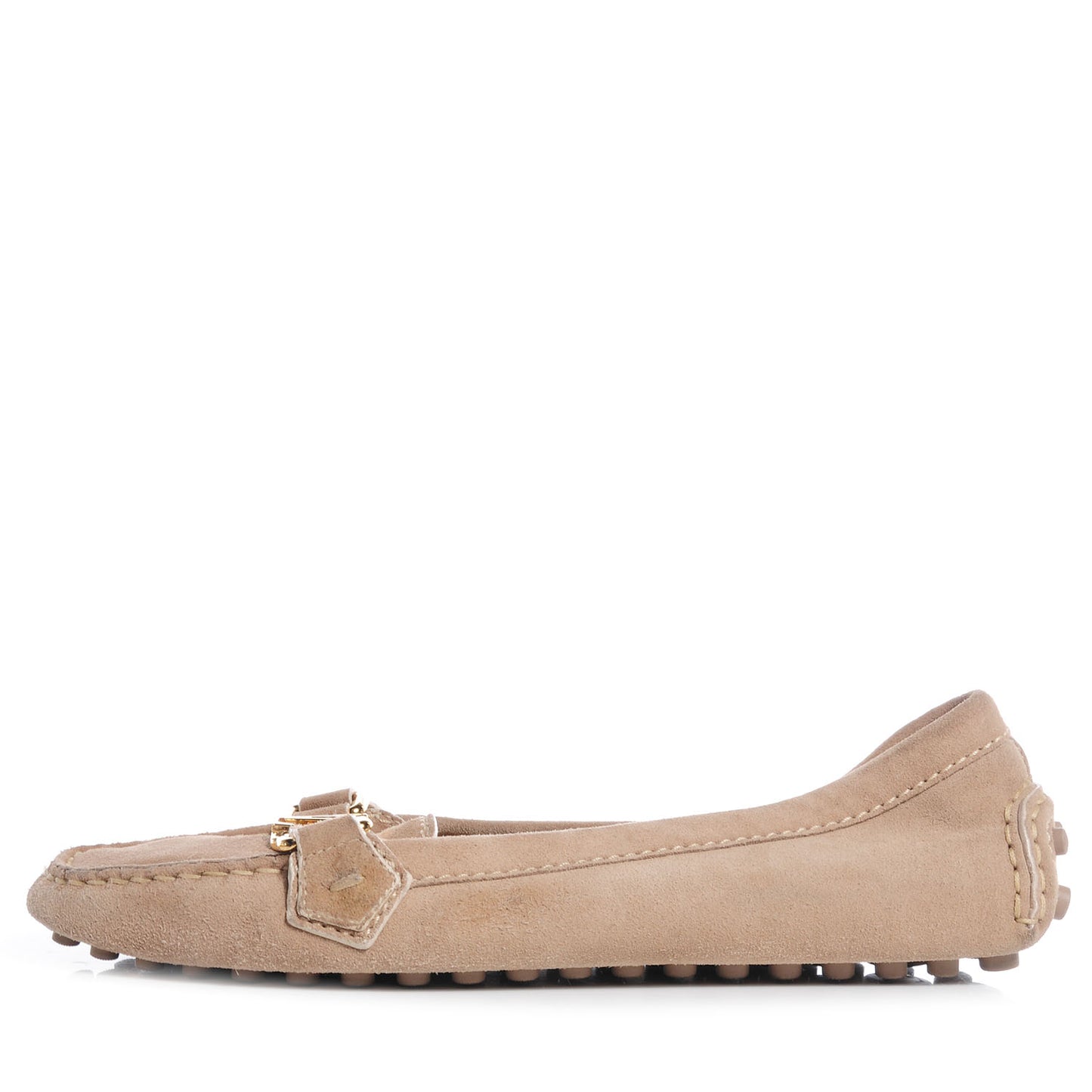 Suede Loafers 37 Beige