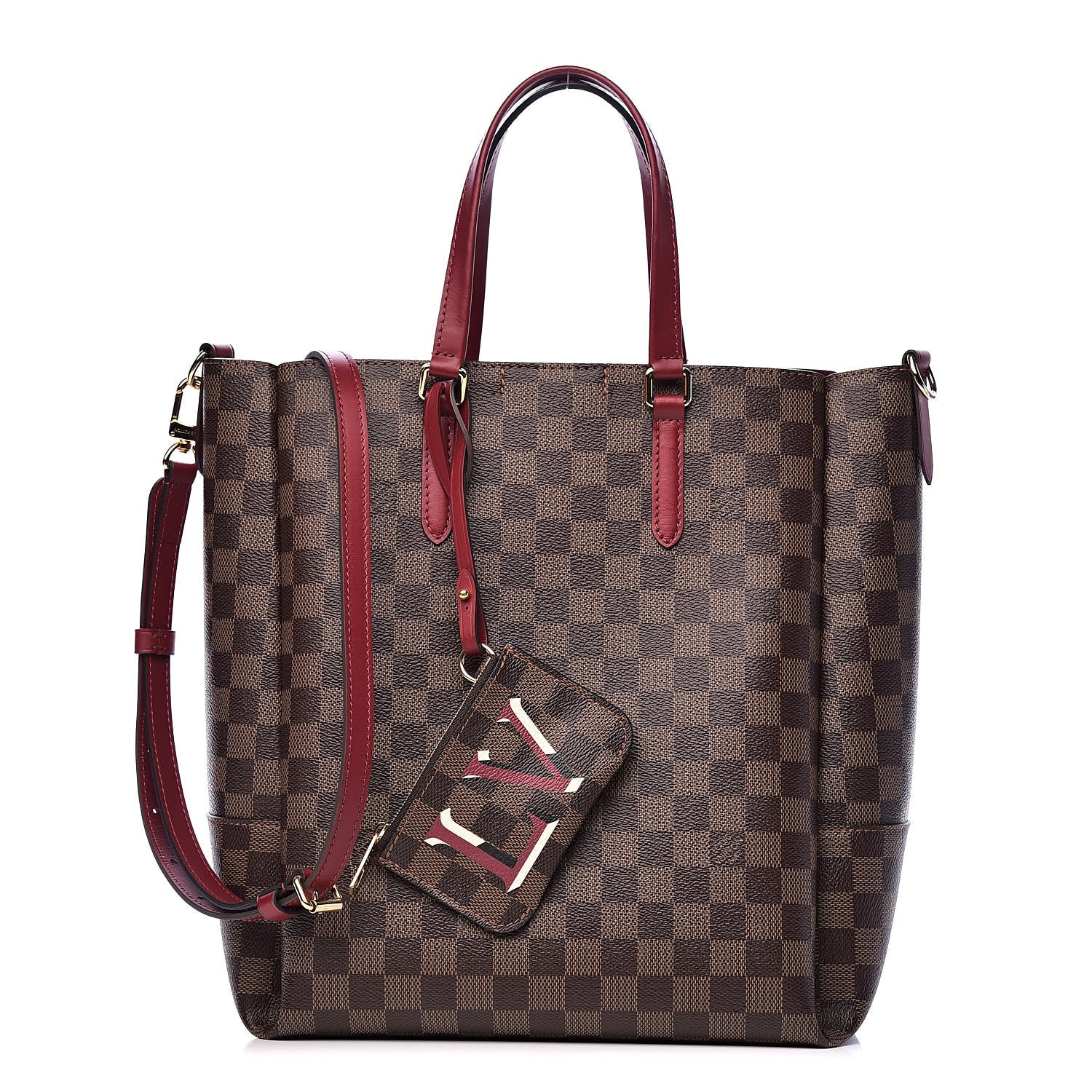 Louis Vuitton Damier Ebene Belmont MM Cherry Berry 1 of 11