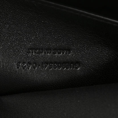 Saint Laurent Lambskin Chevron Quilted Large Loulou Black 7 of 11