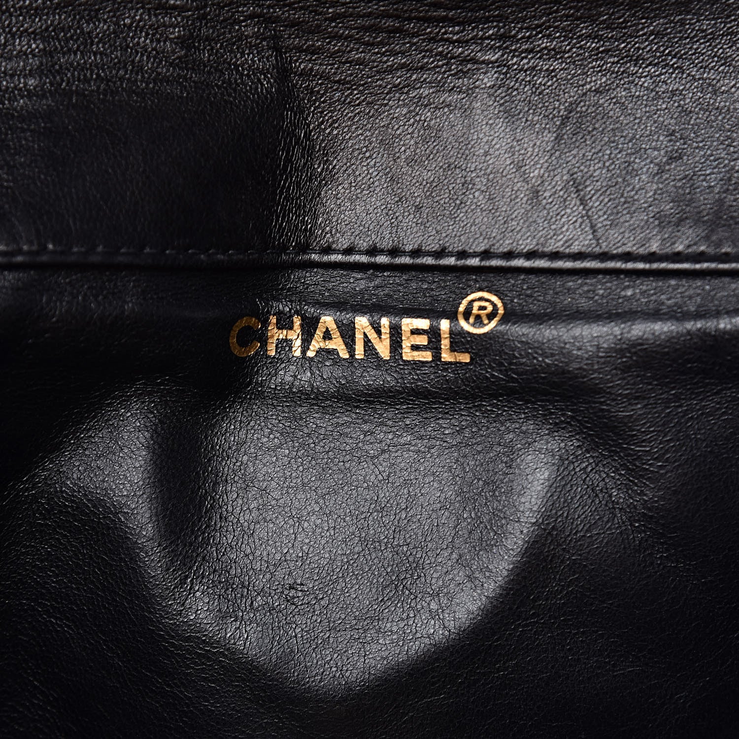 Chanel Lambskin Quilted Drawstring Backpack Black 6 of 11