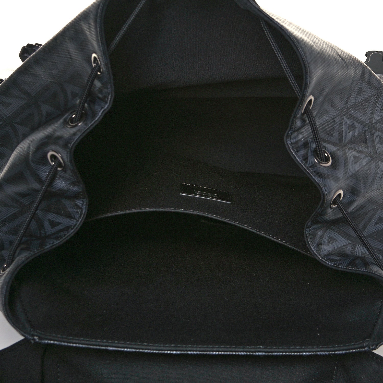 Christian Dior Canvas CD Diamond Hit The Road Backpack Black 4 of 11