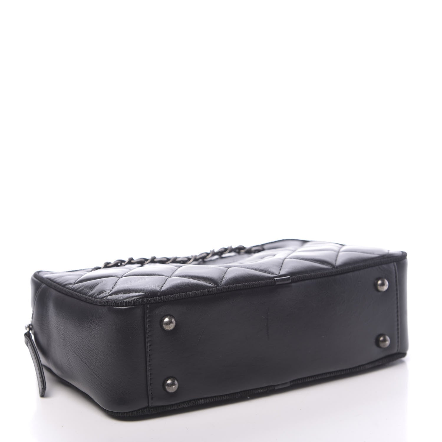 Chanel Calfskin Quilted Small Ballerine Camera Case Black 4 of 11