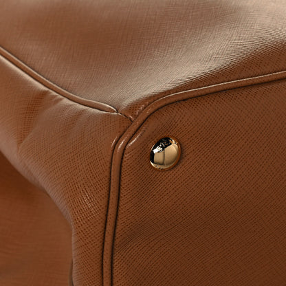 Prada Saffiano Lux Extra Large Galleria Double Zip Tote Caramel 11 of 16