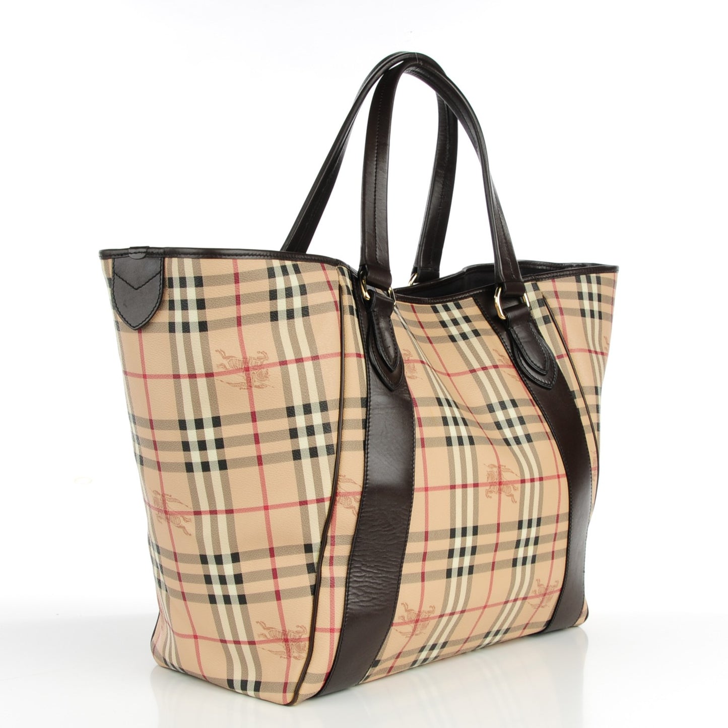 Haymarket Check Large Tote Chocolate