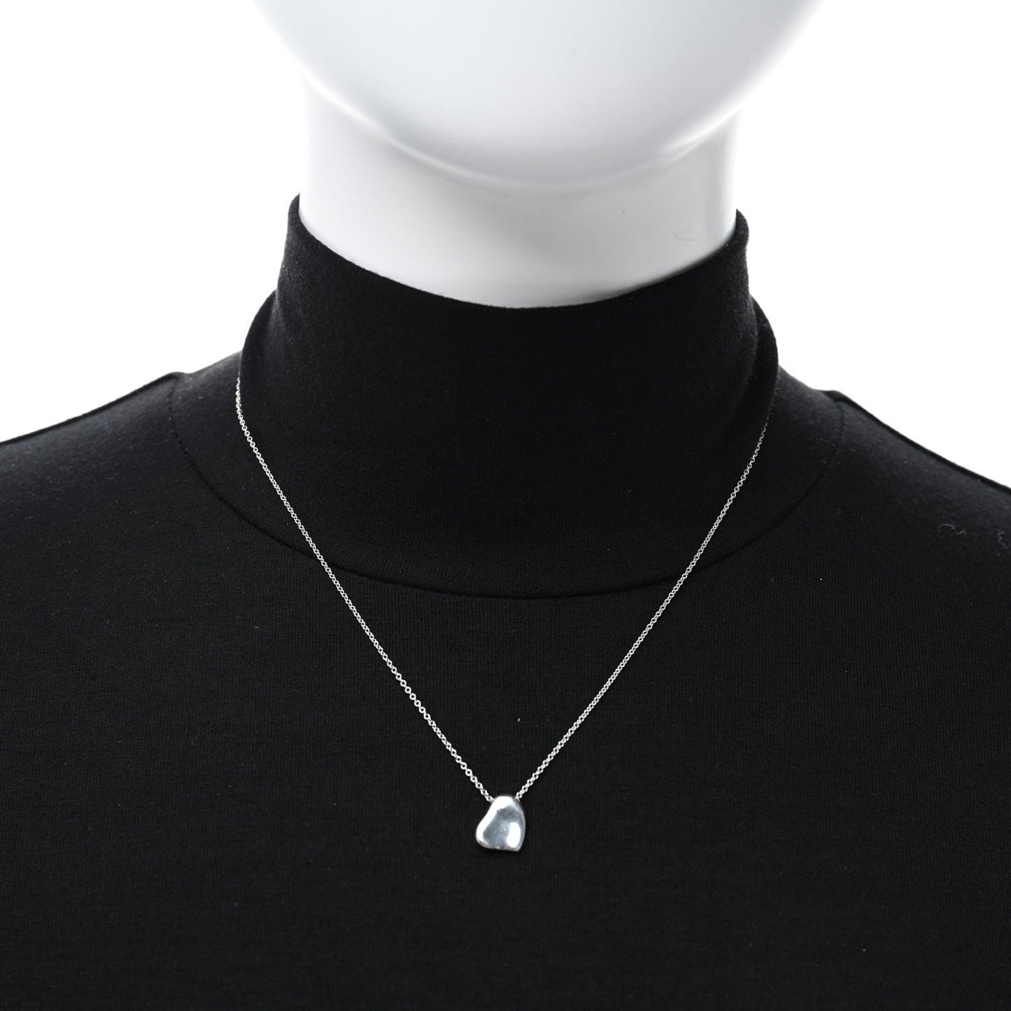 Sterling Silver Elsa Peretti Full Heart Pendant Necklace