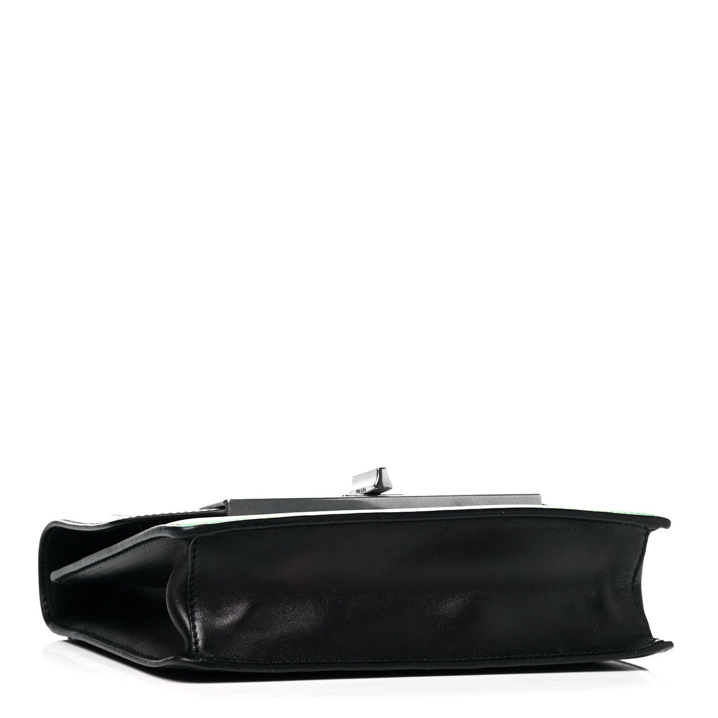 City Calfskin Severine Mermaid Print Flap Black Mango