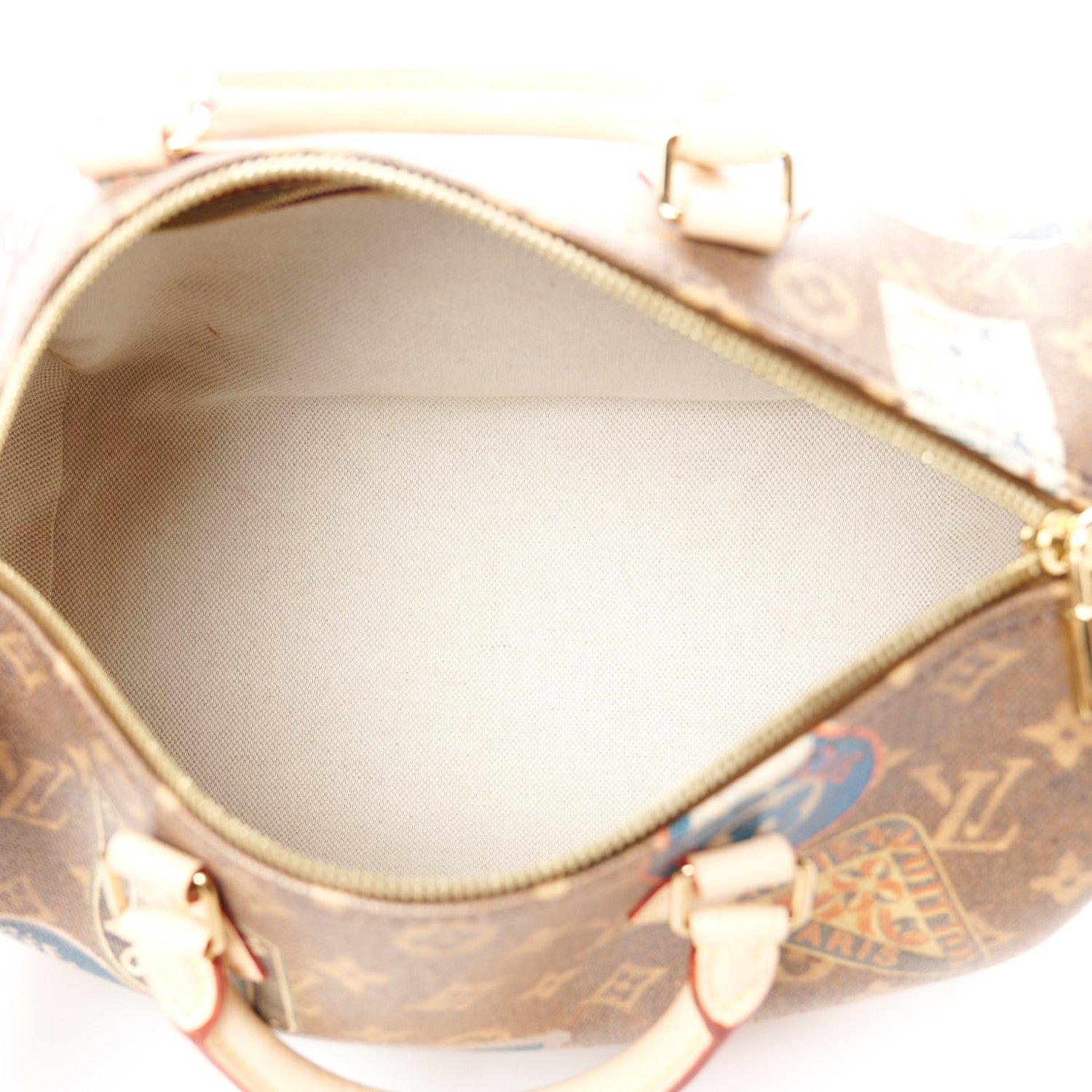 Louis Vuitton Monogram Hotel Labels Speedy Bandouliere 30 5 of 12