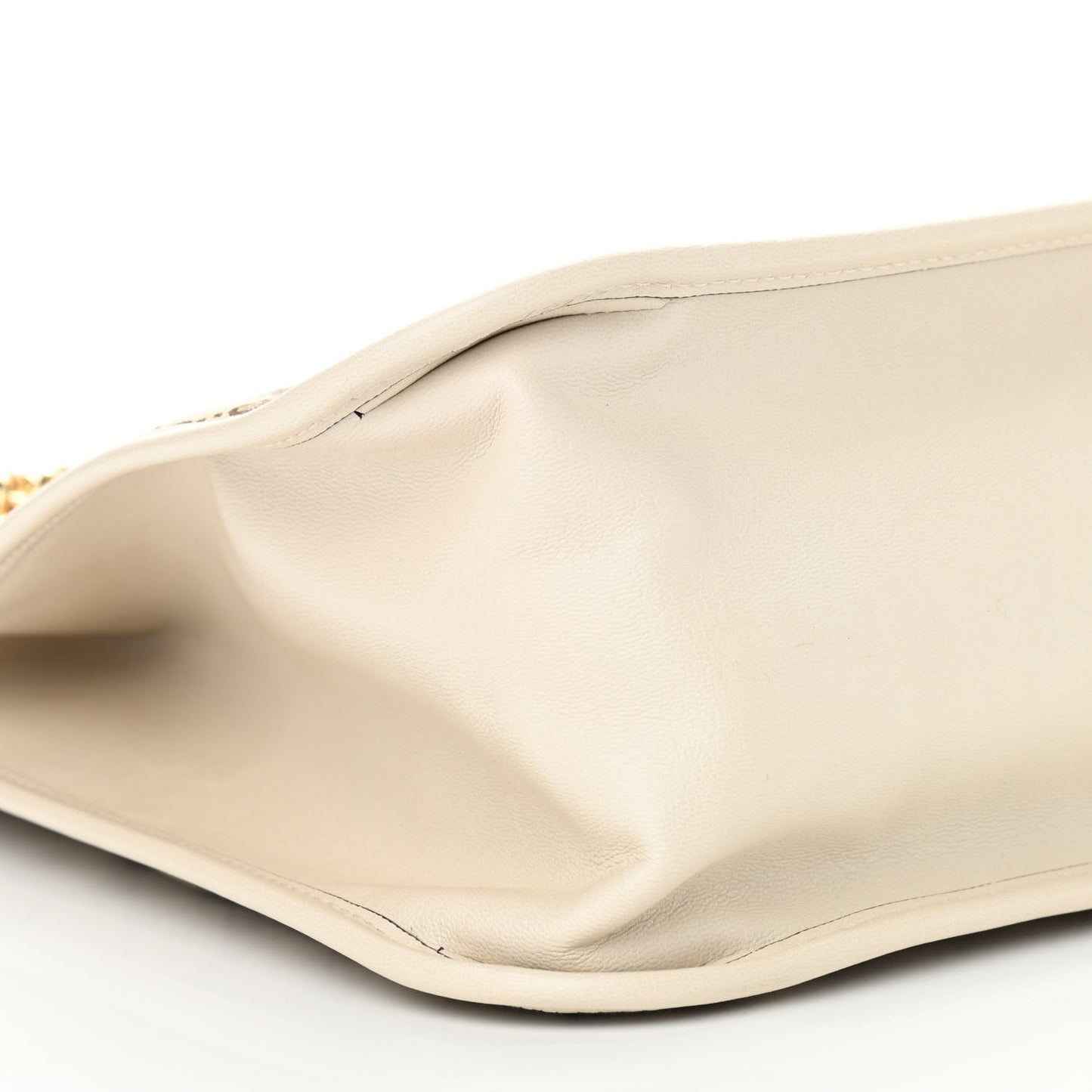 Monogram Calfskin Large Horsebit 1955 Tote Bag Beige Mystic White