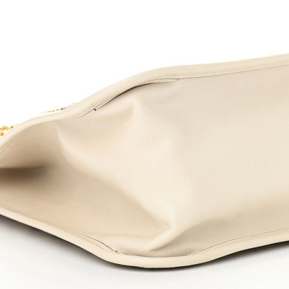 Gucci Monogram Calfskin Large Horsebit 1955 Tote Bag Beige Mystic White 9 of 10