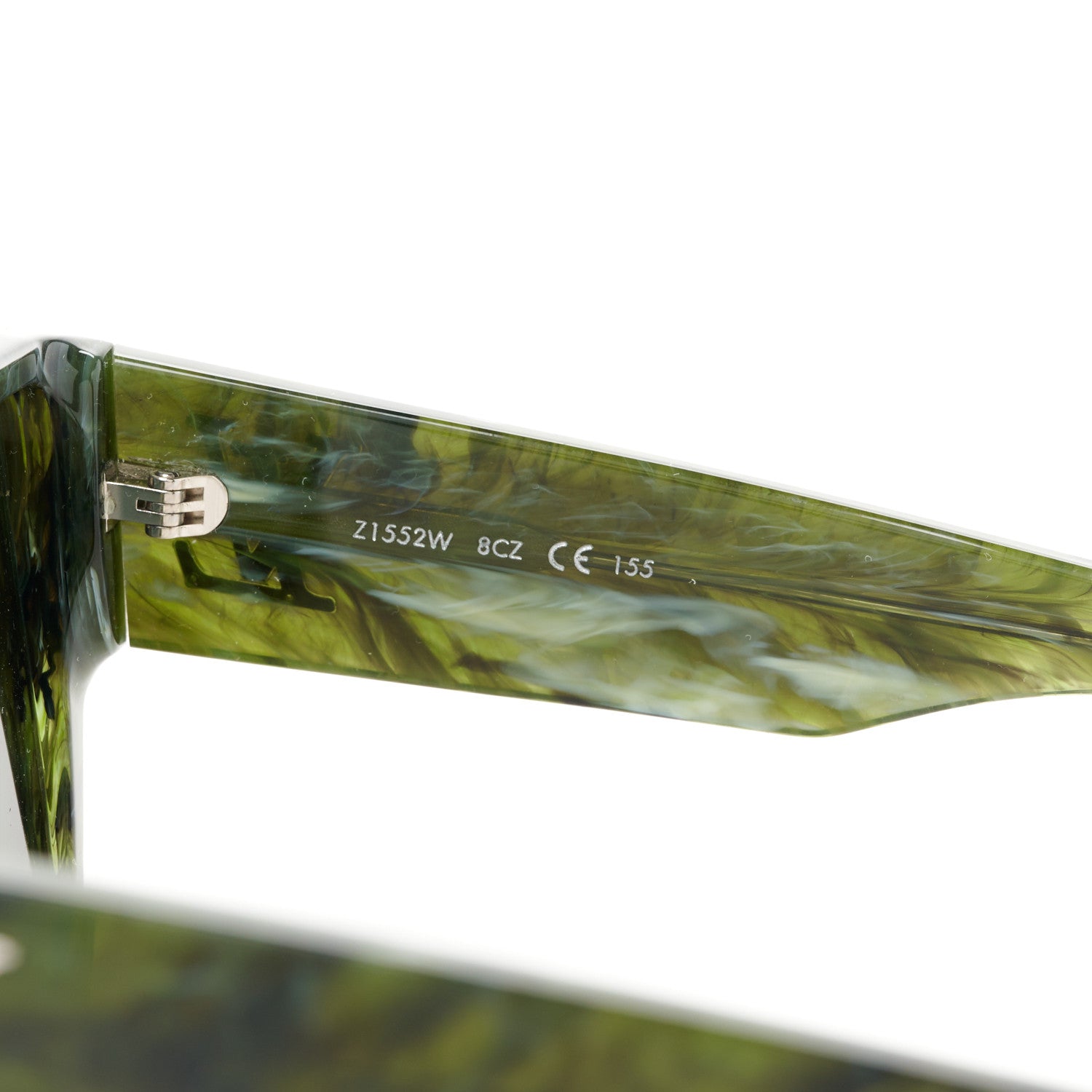 Louis Vuitton Acetate Marble Effect Swarovski Cyclone Sunglasses Z1552W Green 6 of 8