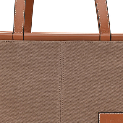 Loewe Canvas Calfskin Cushion Tote Taupe 9 of 17
