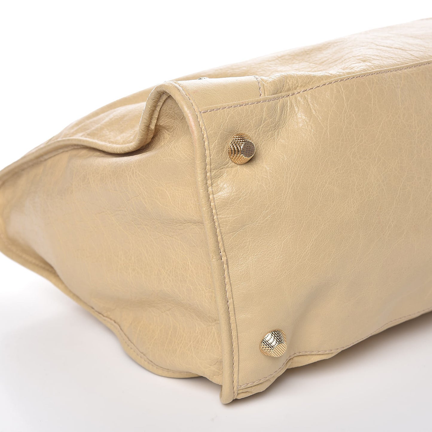 Agneau Giant 12 Gold Hardware Work Dune