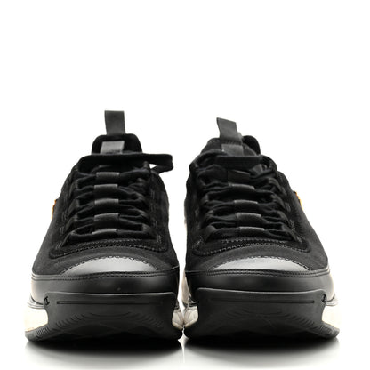 Chanel Velvet Calfskin Mixed Fibers CC Sneakers 40 Black 2 of 12
